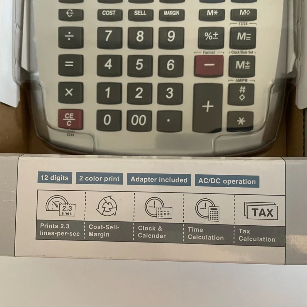 NEW Canon P23-DH V Mini Desktop Printing Calculator